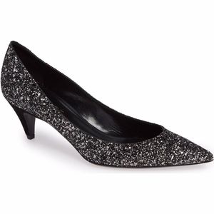 New Authentic SAINT LAURENT Glitter Pump